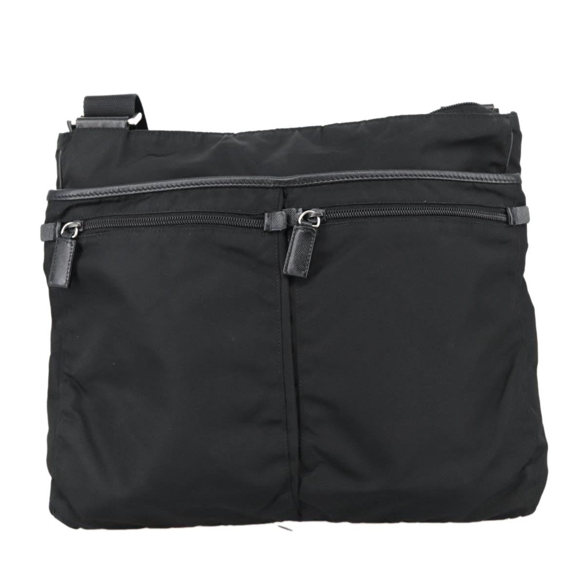 Prada Re-Nylon Black Synthetic Shoulder Bag (Pre-Owned)