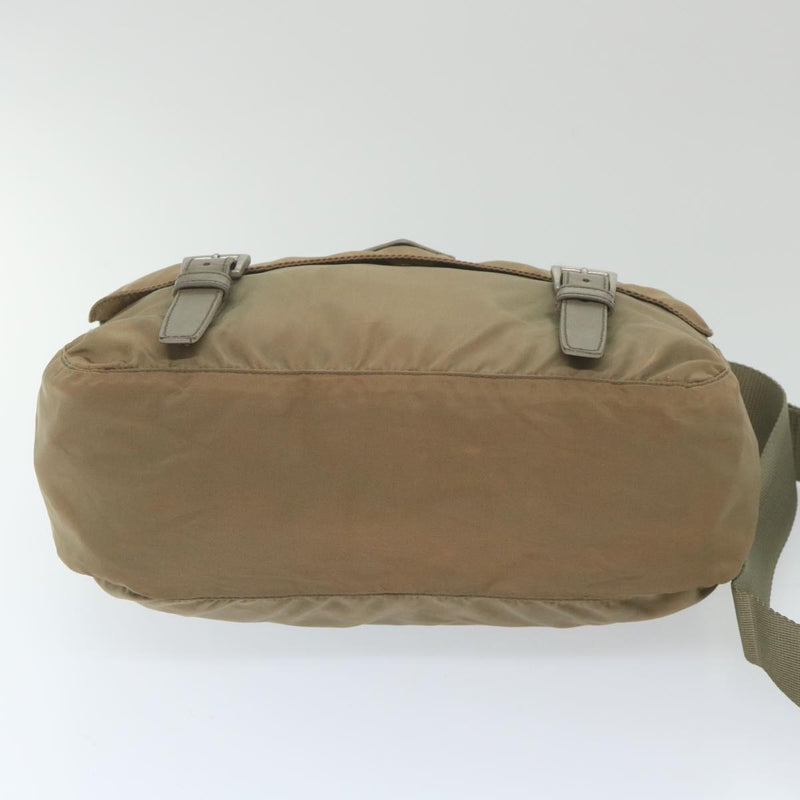 Prada Brown Synthetic Shoulder Bag (Pre-Owned)