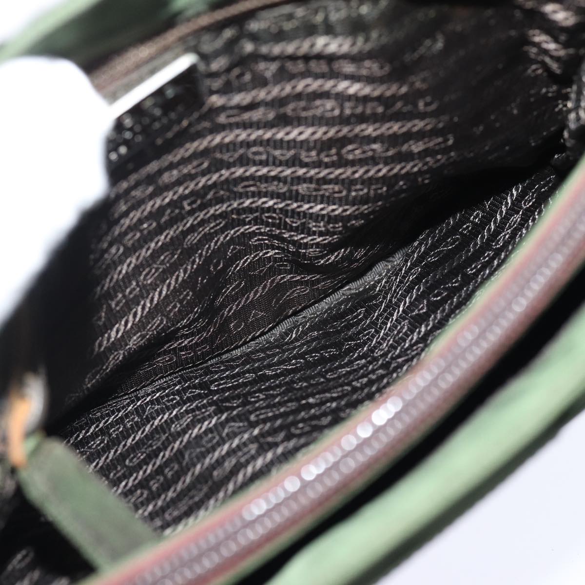 Prada Tessuto Khaki Synthetic Tote Bag (Pre-Owned)