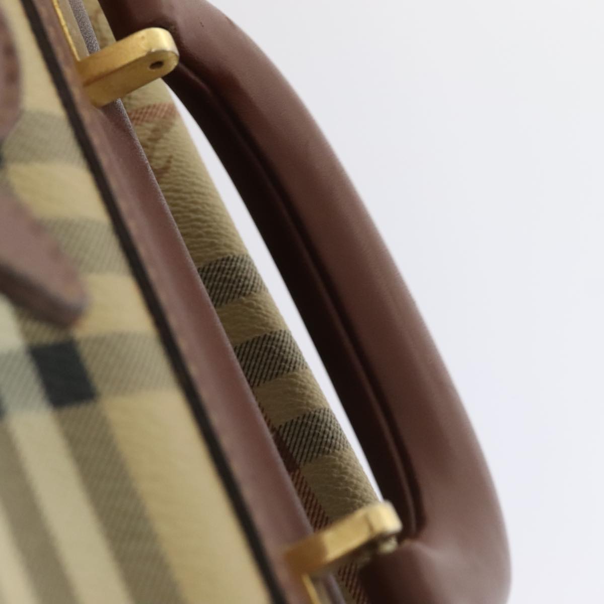 Burberry Nova Check Beige Canvas Travel Bag (Pre-Owned)
