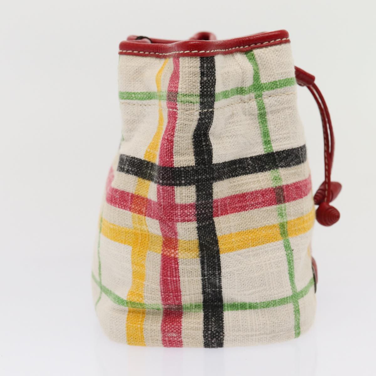 Burberry White Canvas Clutch Bag (Pre-Owned)