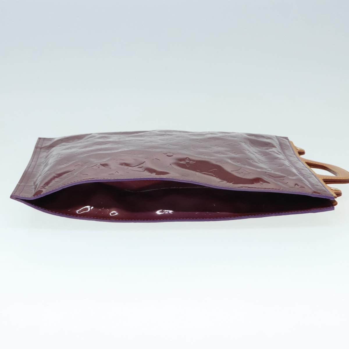 Louis Vuitton Stanton Purple Patent Leather Tote Bag (Pre-Owned)