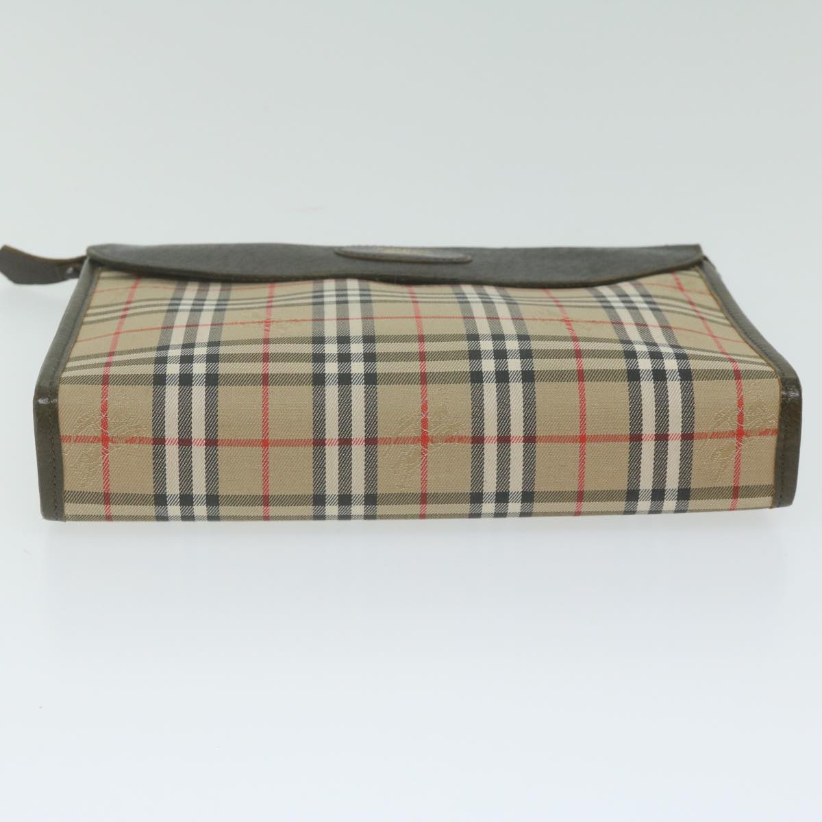 Burberry Beige Canvas Clutch Bag (Pre-Owned)