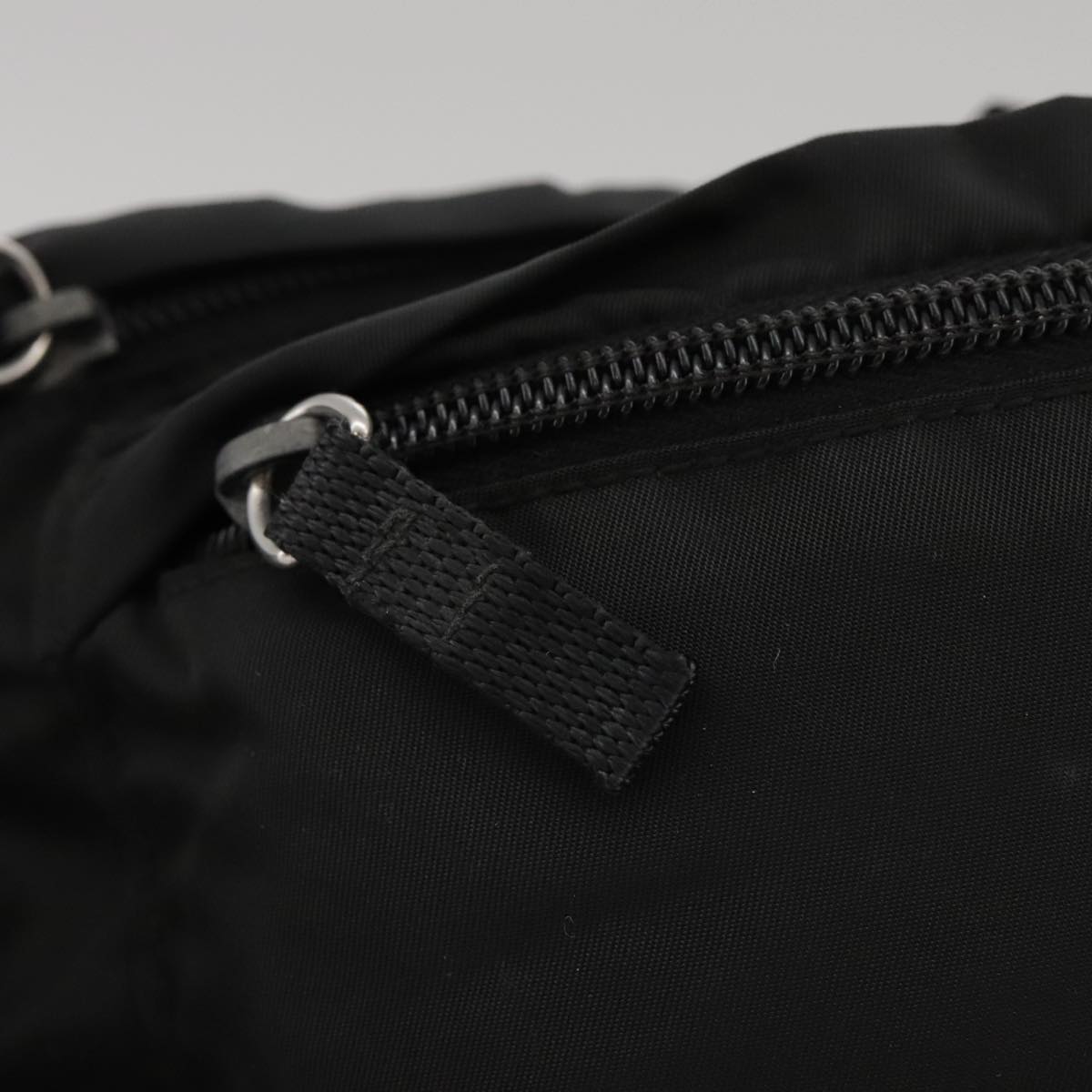 Prada Tessuto Black Synthetic Shoulder Bag (Pre-Owned)