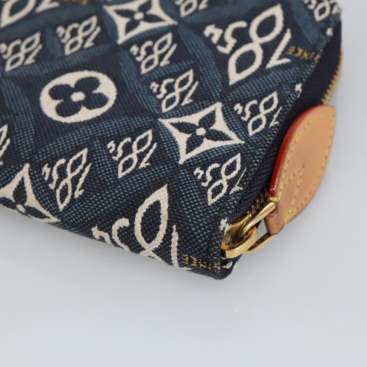 Louis Vuitton Portefeuille Zippy Blue Canvas Wallet  (Pre-Owned)