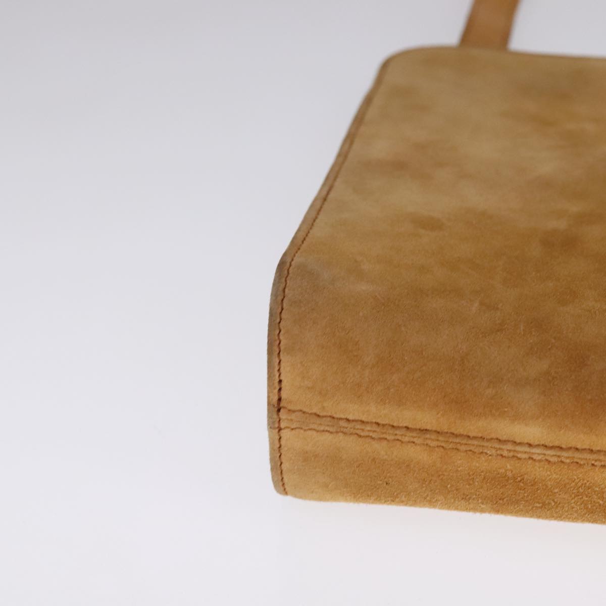 Salvatore Ferragamo Beige Suede Shoulder Bag (Pre-Owned)