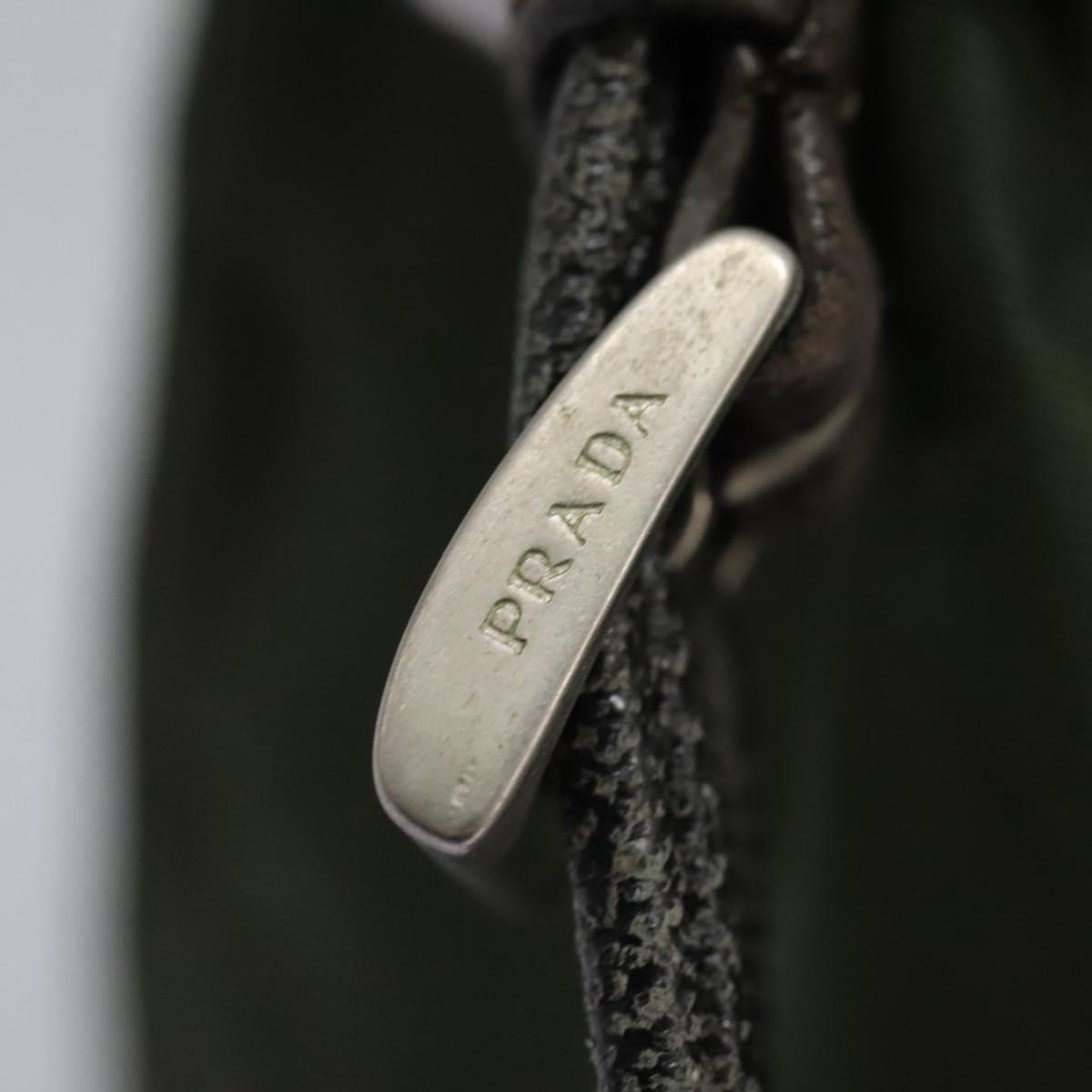 Prada Re-Nylon Khaki Synthetic Backpack Bag (Pre-Owned)
