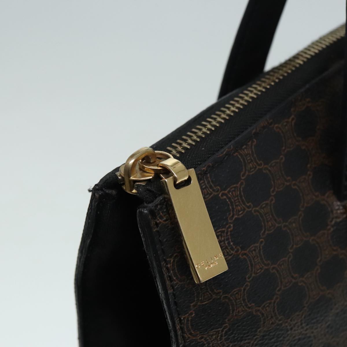 Céline Macadam Brown Canvas Handbag (Pre-Owned)