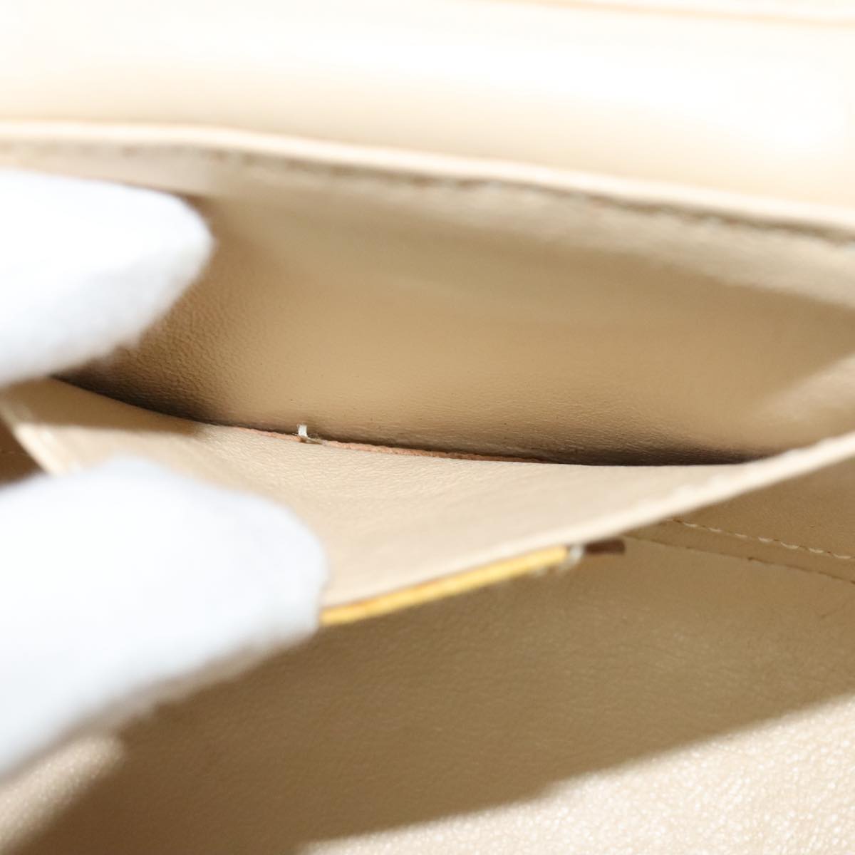 Gucci Bamboo Yellow Leather Clutch Bag (Pre-Owned)