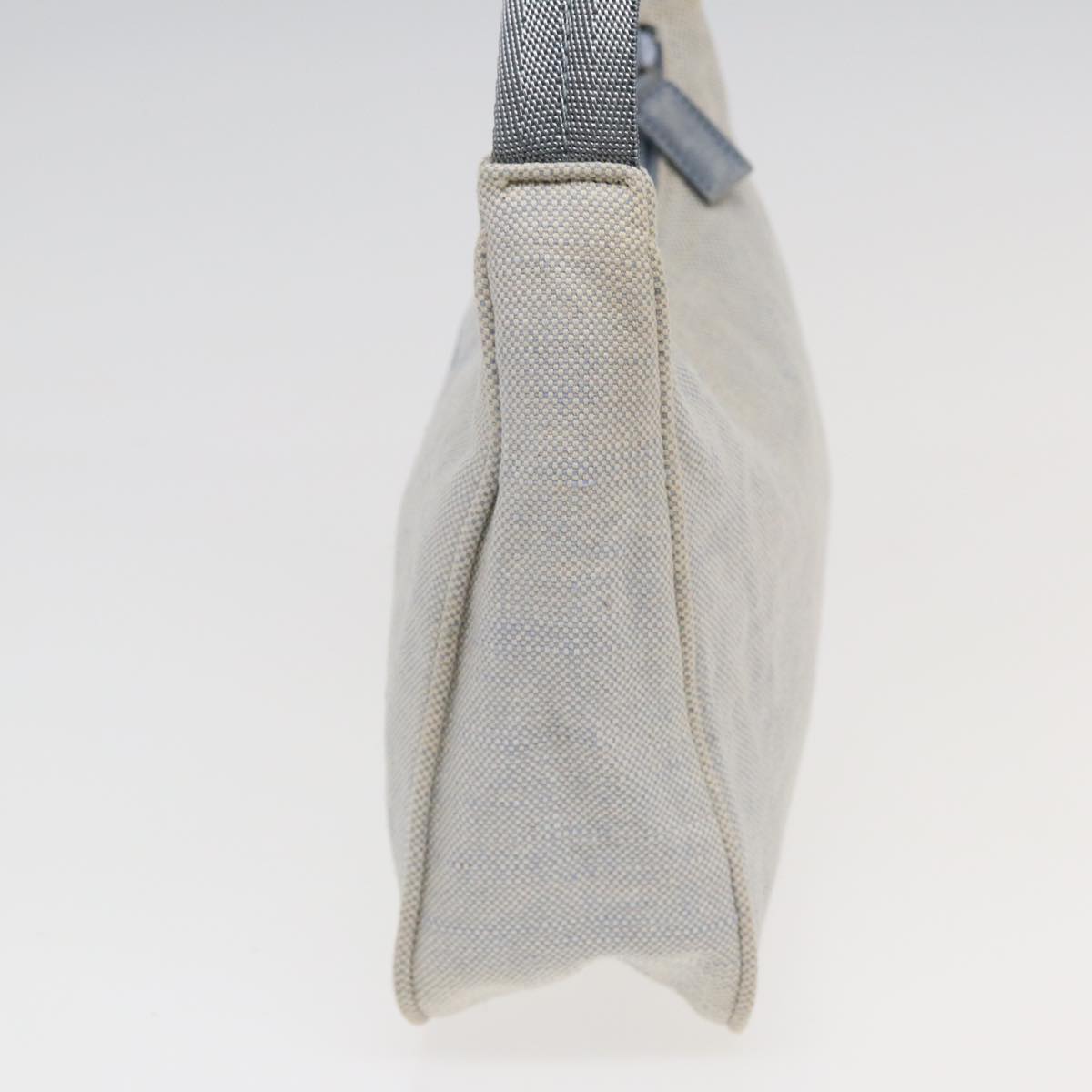 Prada Re-Edition Grey Canvas Clutch Bag (Pre-Owned)