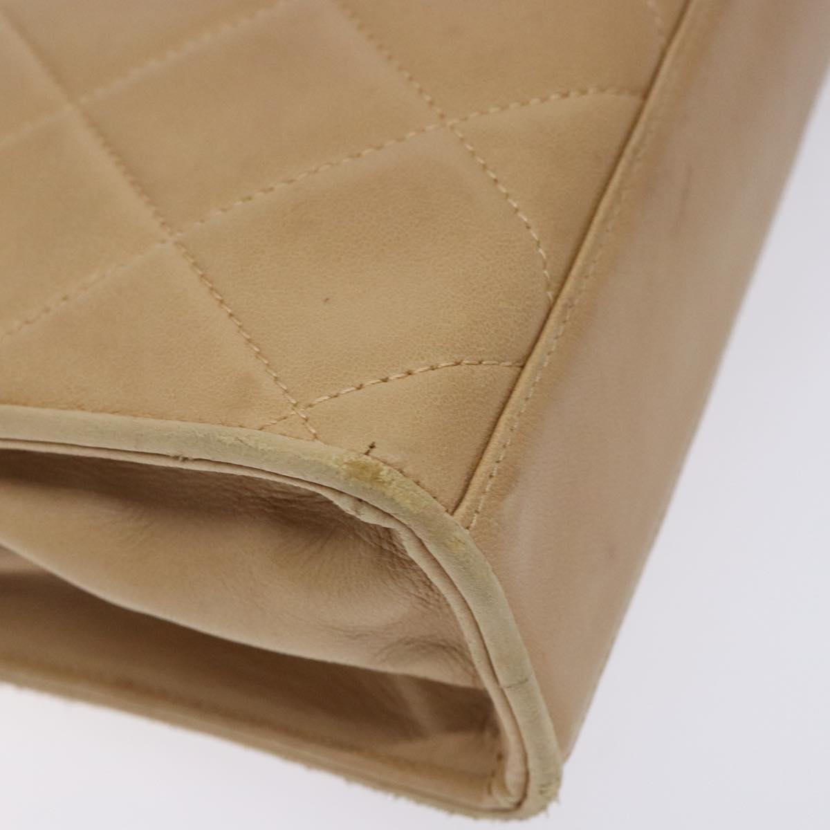 Chanel Camera Beige Leather Shoulder Bag (Pre-Owned)