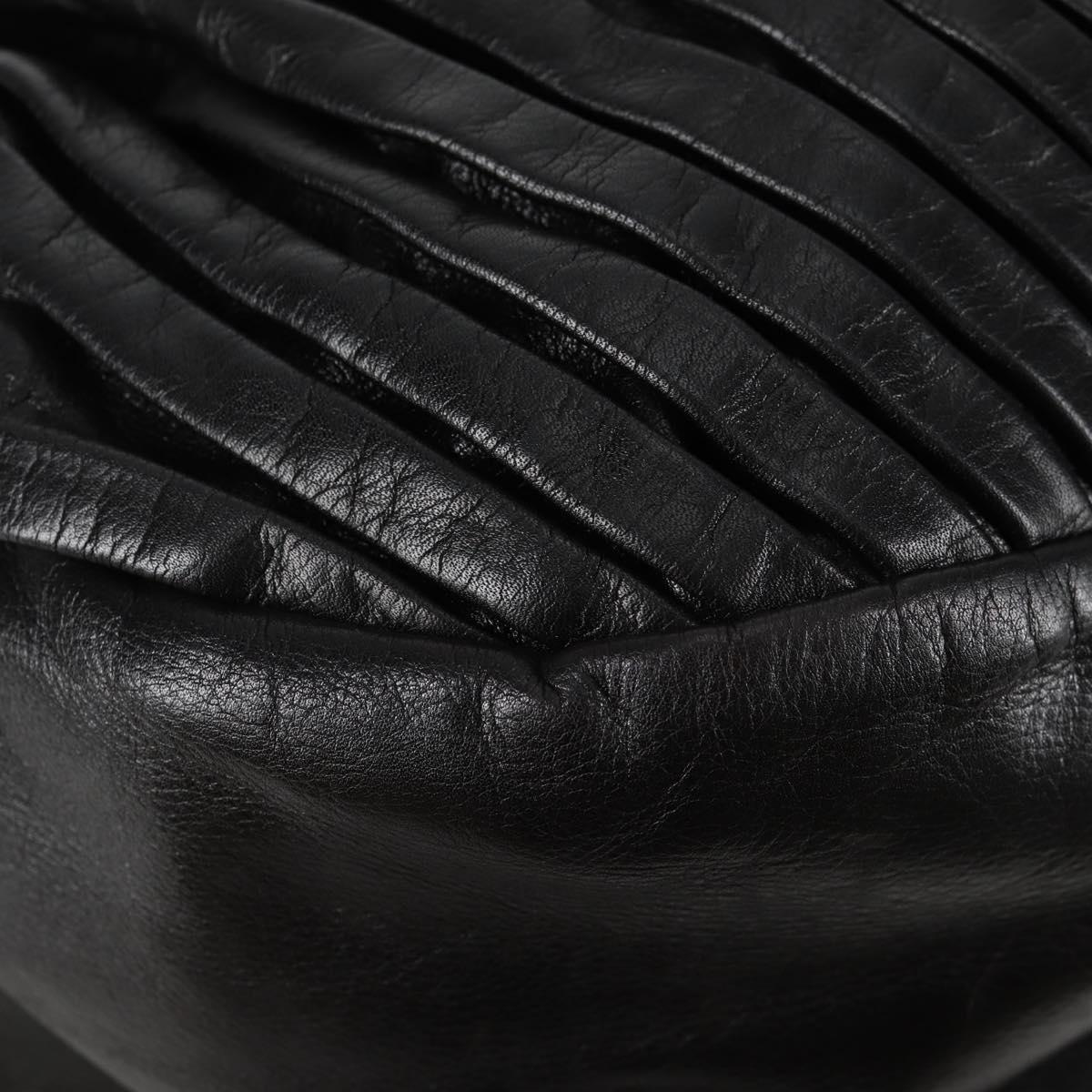 Miu Miu Matelassé Black Leather Handbag (Pre-Owned)