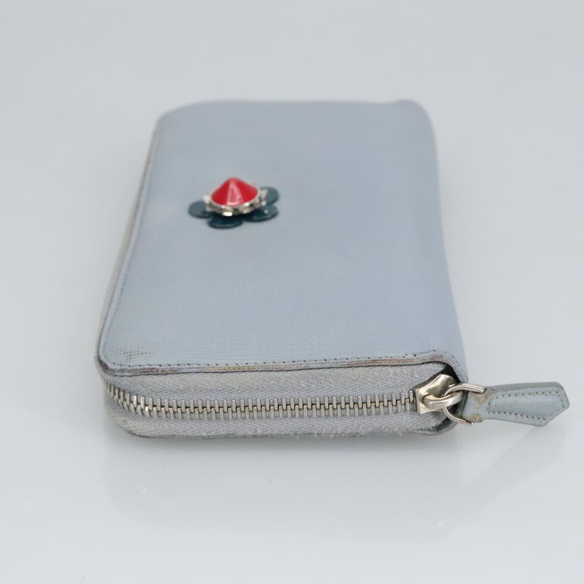Fendi Continental Blue Leather Wallet  (Pre-Owned)