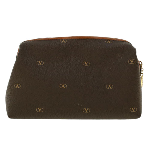 Valentino Garavani Brown Leather Clutch Bag (Pre-Owned)