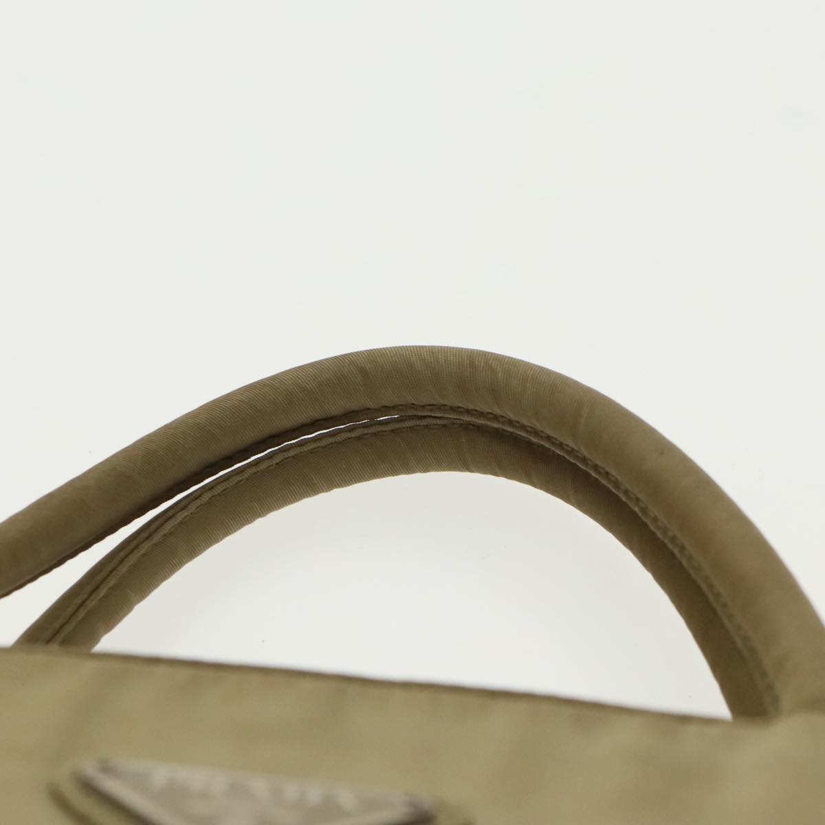 Prada Tessuto Beige Synthetic Tote Bag (Pre-Owned)