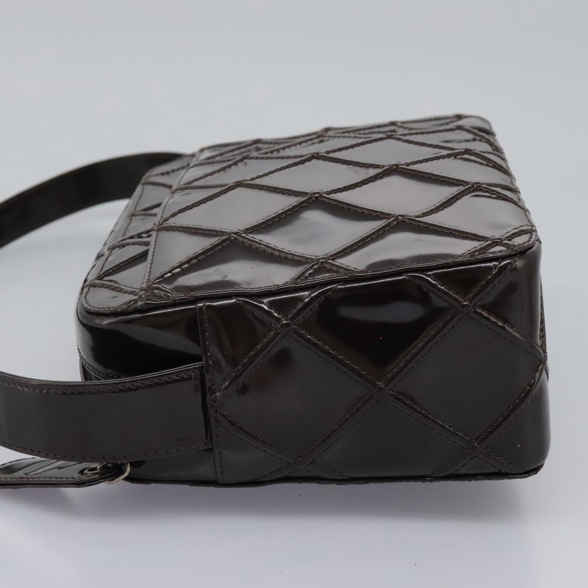 Chanel Camera Brown Patent Leather Shoulder Bag (Pre-Owned)