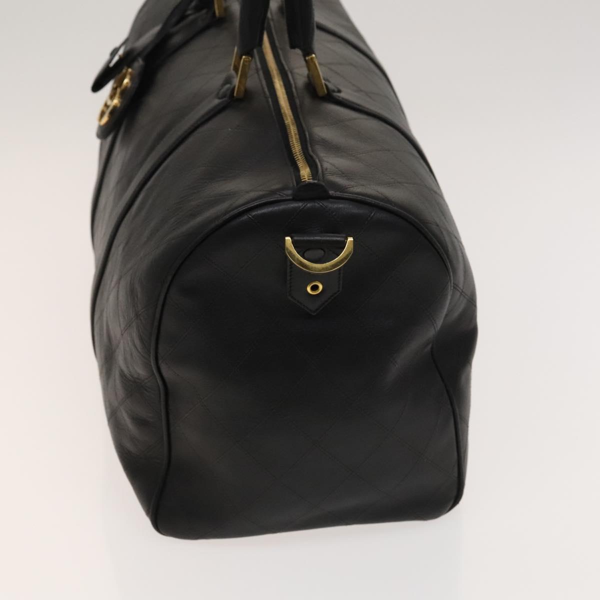 Chanel Black Leather Travel Bag (Pre-Owned)