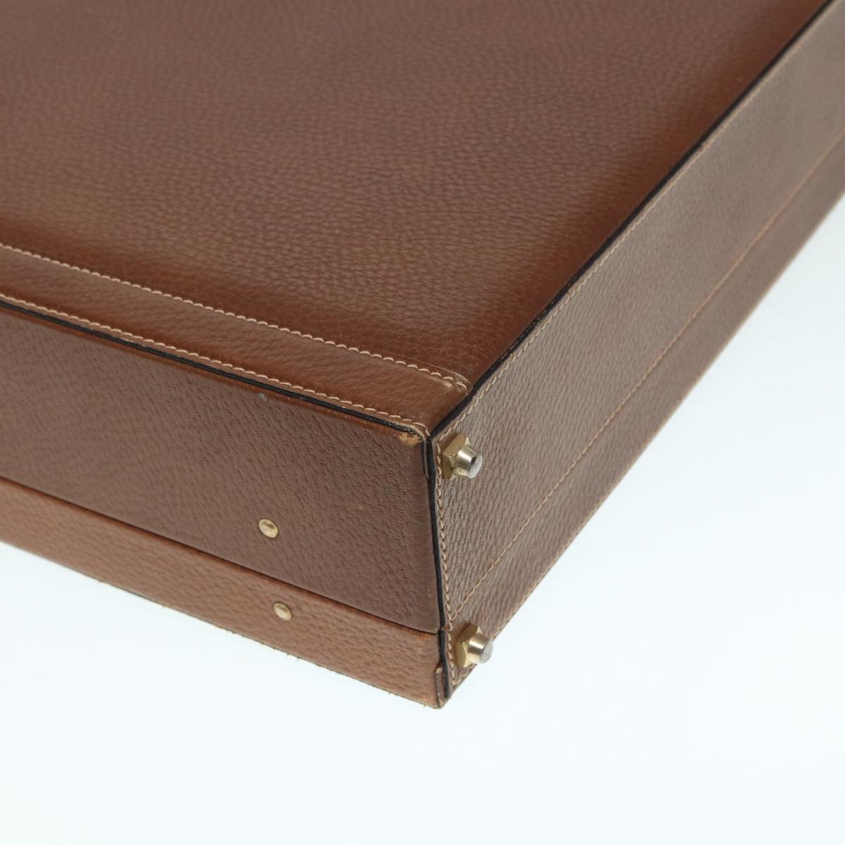 Loewe Brown Leather Briefcase Bag (Pre-Owned)