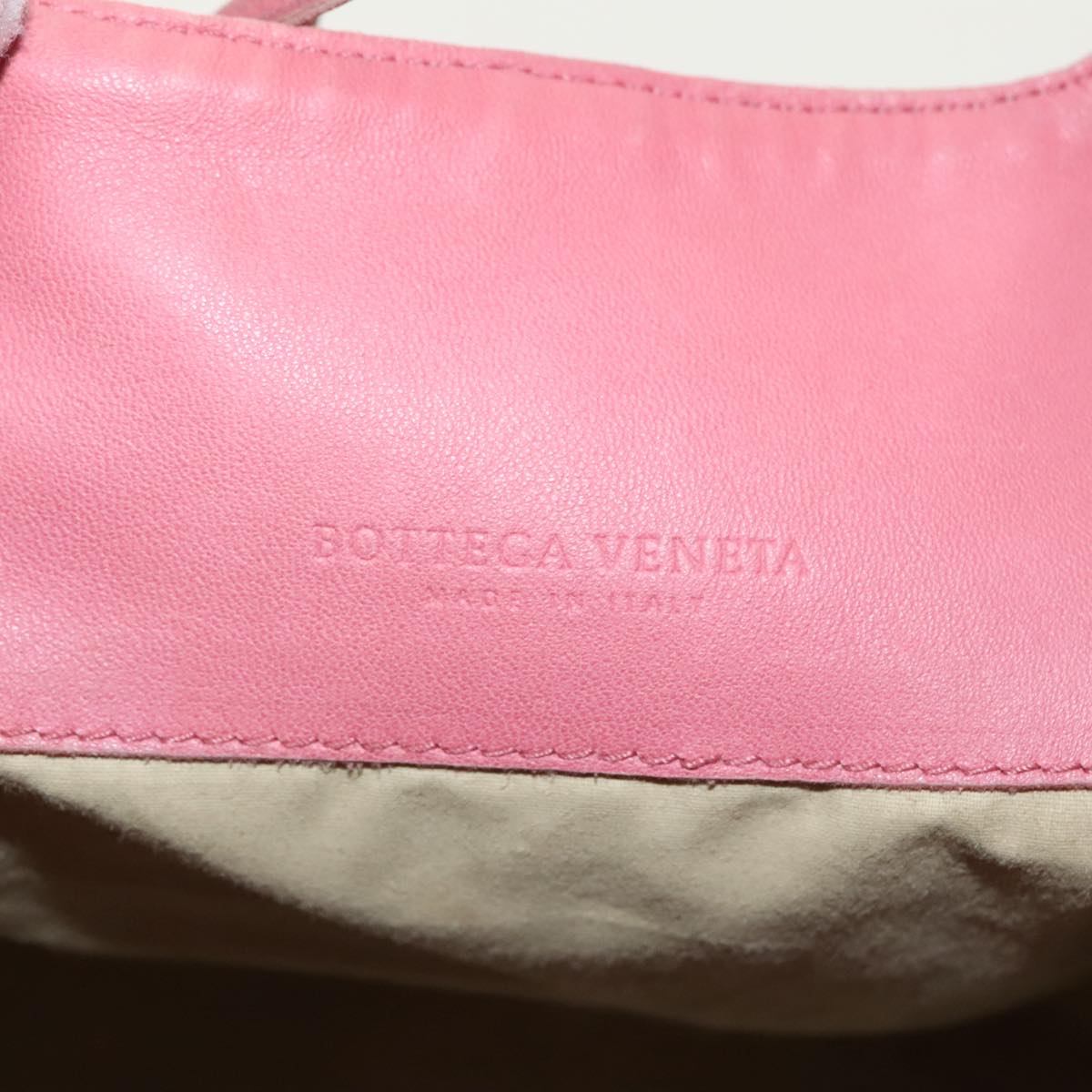 Bottega Veneta Pink Canvas Handbag (Pre-Owned)