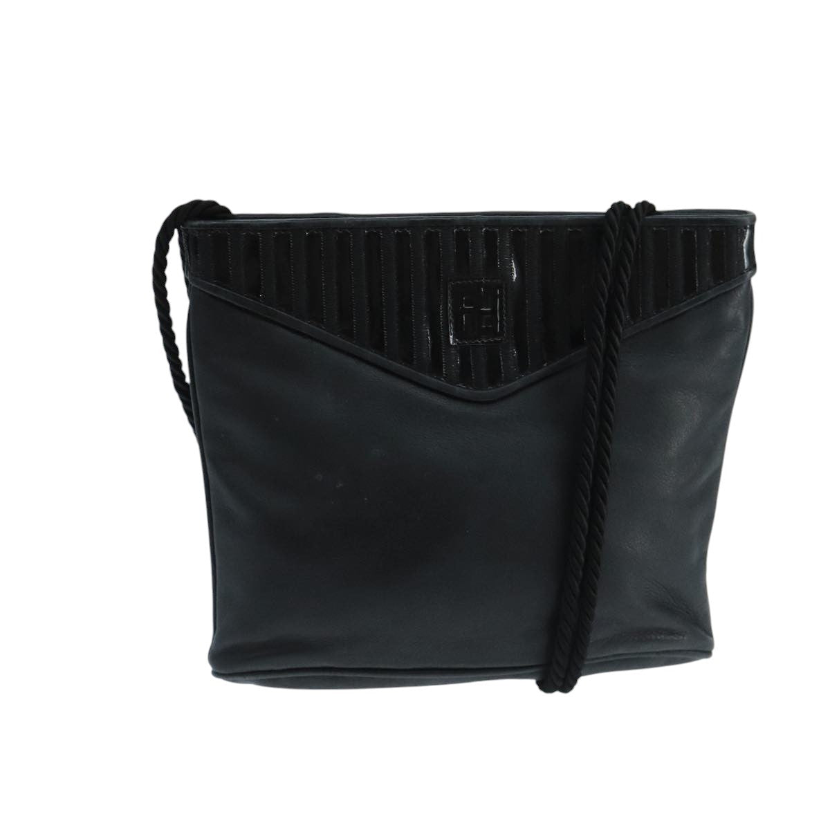 Fendi Black Leather Shoulder Bag (Pre-Owned)