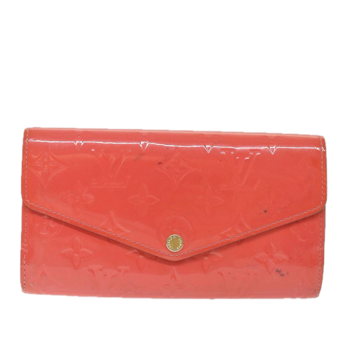 Louis Vuitton Portefeuille Sarah Pink Patent Leather Wallet  (Pre-Owned)