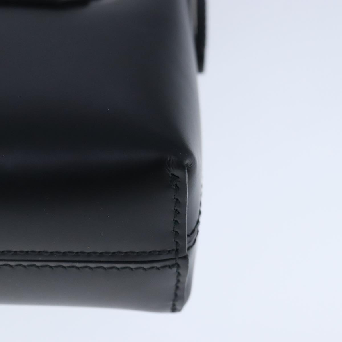 Salvatore Ferragamo Gancini Black Leather Handbag (Pre-Owned)