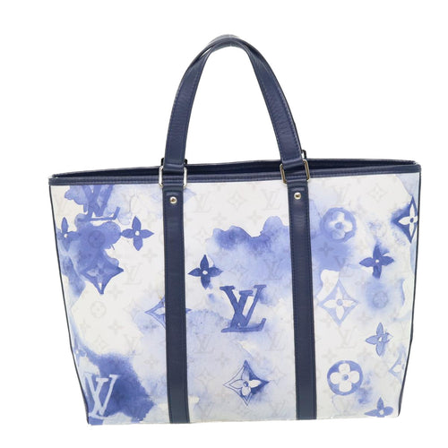 Louis Vuitton Weekend Pm Blue Canvas Tote Bag (Pre-Owned)