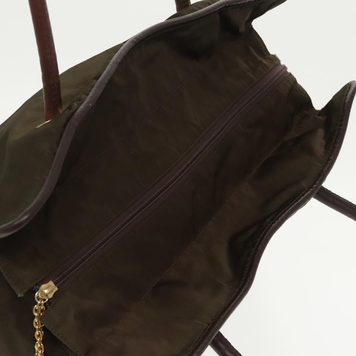 Céline Logo Du Cercle Khaki Synthetic Tote Bag (Pre-Owned)