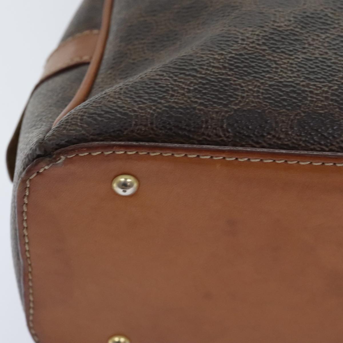 Céline Macadam Brown Canvas Handbag (Pre-Owned)