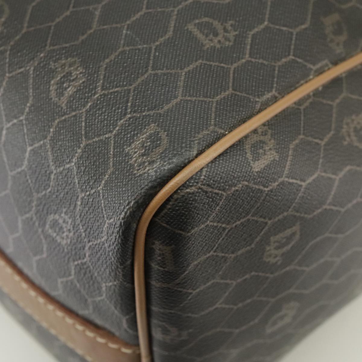 Dior Honeycomb Black Canvas Travel Bag (Pre-Owned)