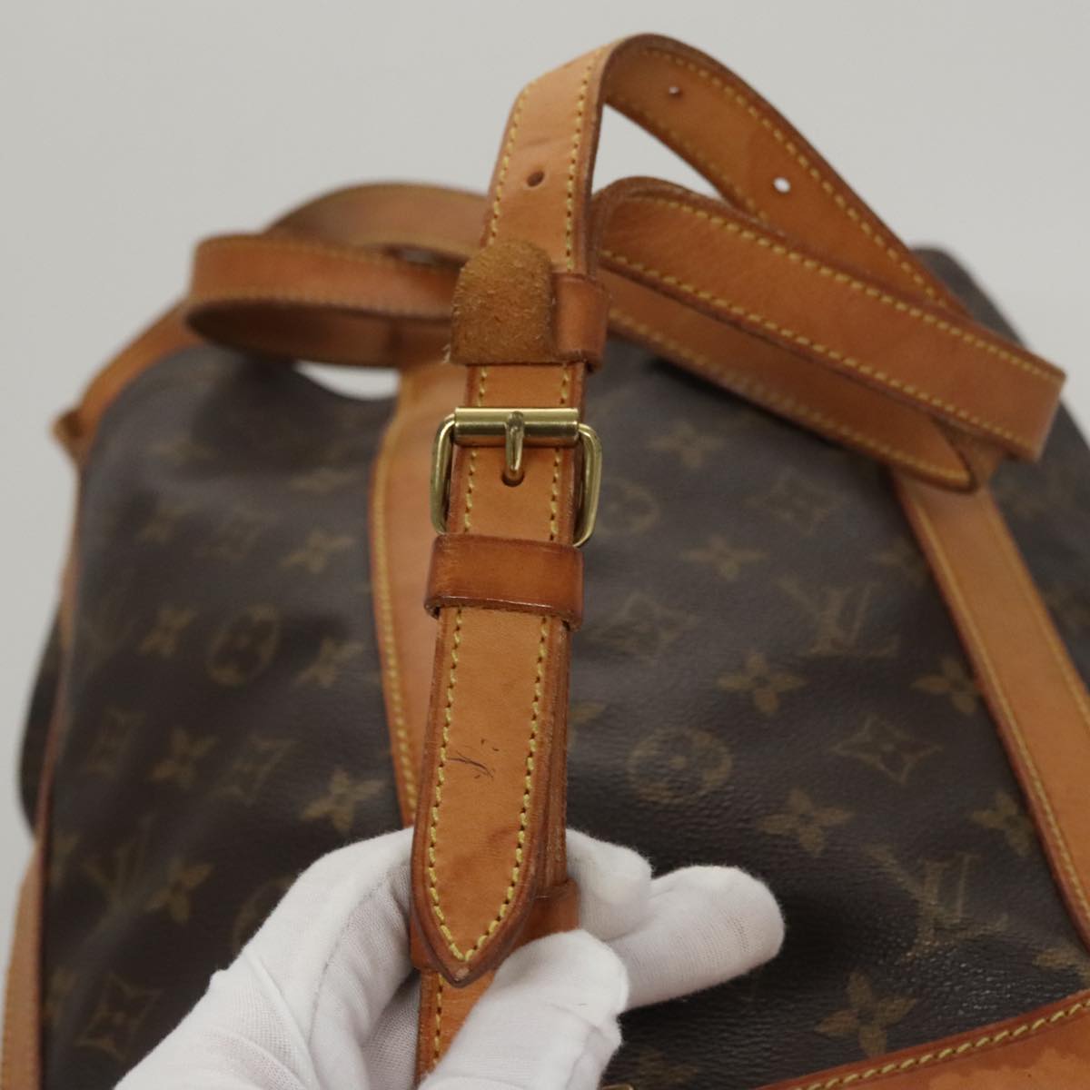 Louis Vuitton Randonnée Brown Canvas Shoulder Bag (Pre-Owned)