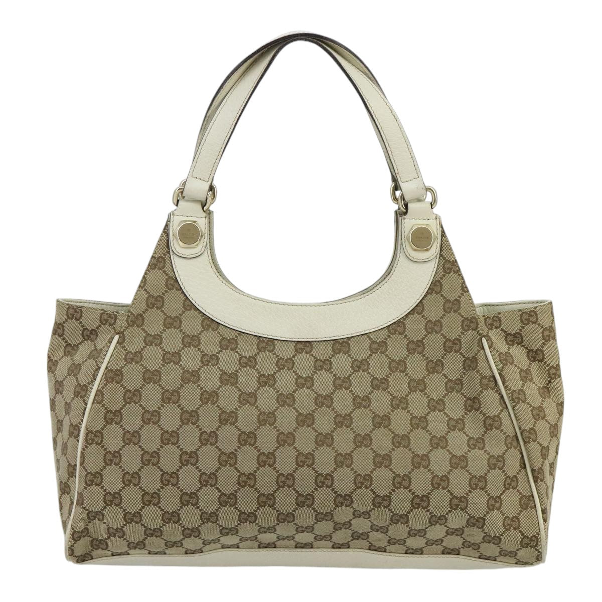 Gucci Beige Canvas Tote Bag (Pre-Owned)