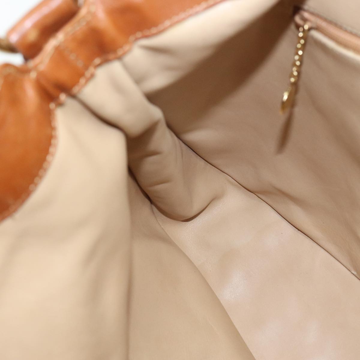 Gucci Bamboo Brown Leather Shoulder Bag (Pre-Owned)