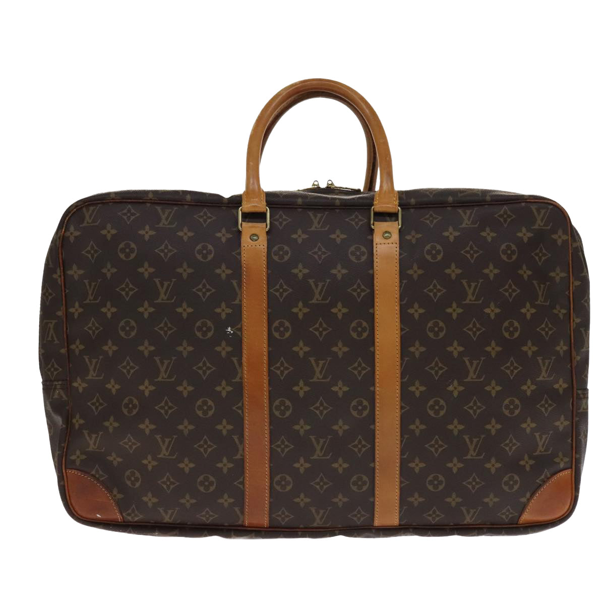 Louis Vuitton Sirius Brown Canvas Travel Bag (Pre-Owned)