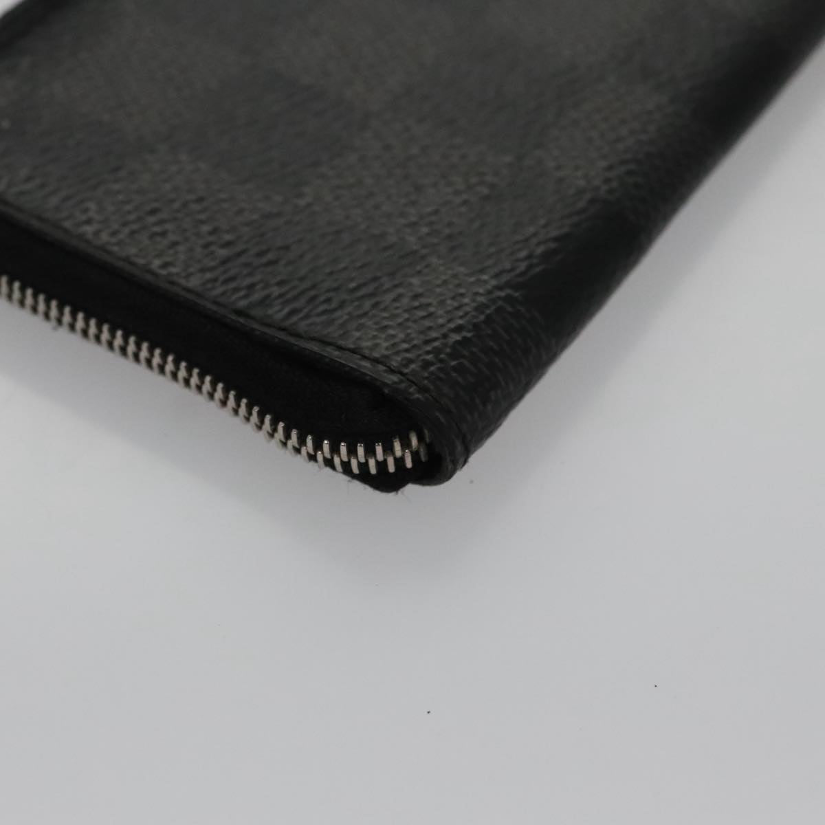 Louis Vuitton Porte Monnaie Jules Black Canvas Wallet  (Pre-Owned)