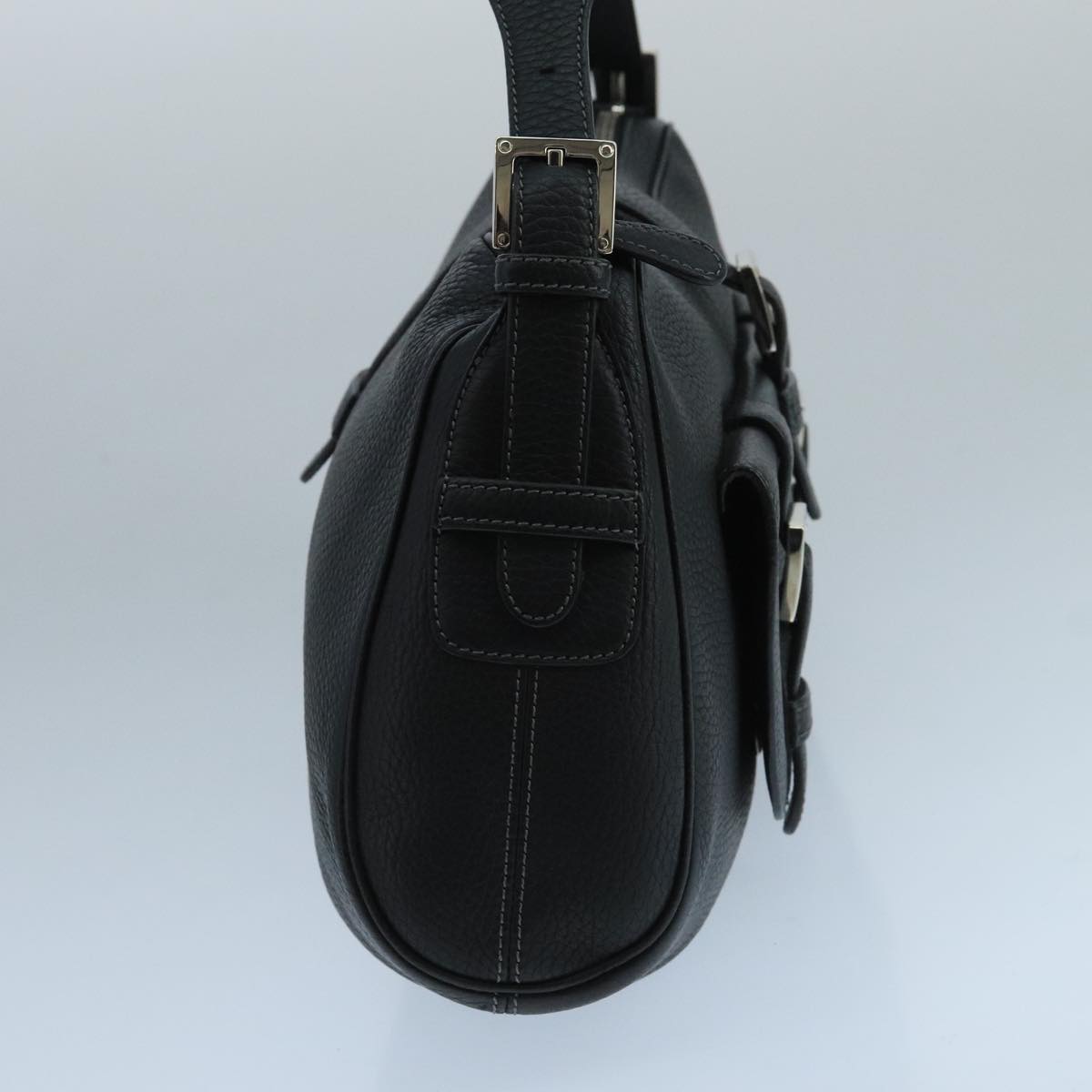 Loewe Senda Black Leather Shoulder Bag (Pre-Owned)