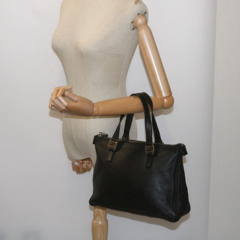 Fendi -- Black Leather Handbag (Pre-Owned)