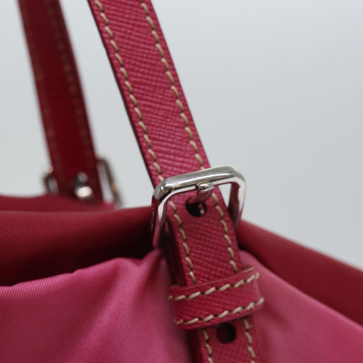 Prada Re-Nylon Pink Canvas Tote Bag (Pre-Owned)