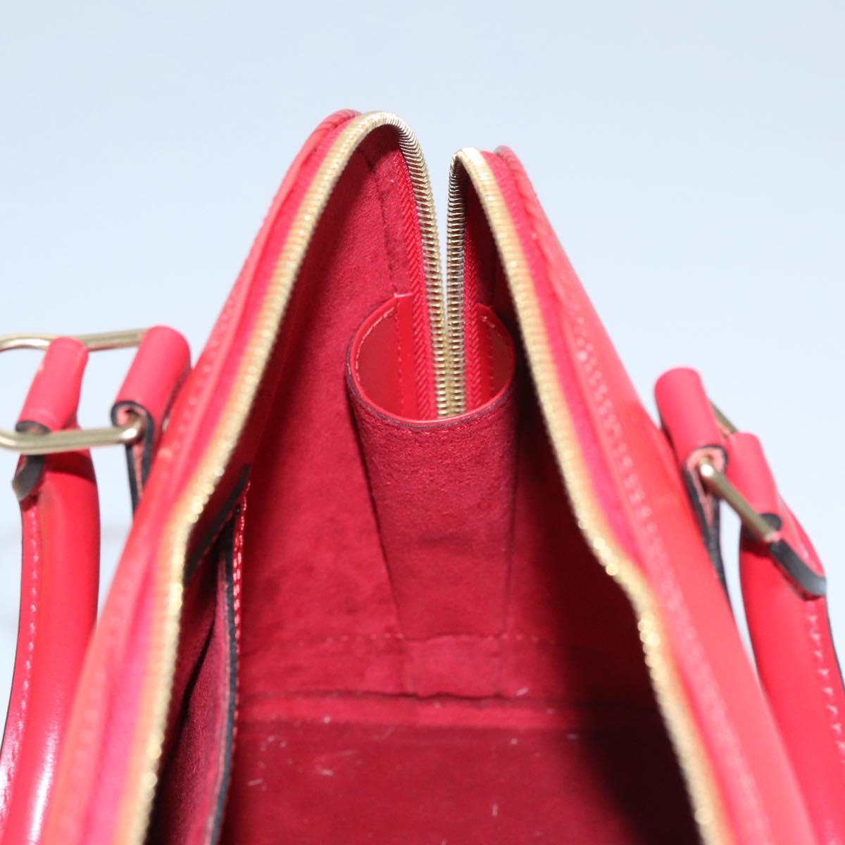 Louis Vuitton Alma Red Leather Handbag (Pre-Owned)