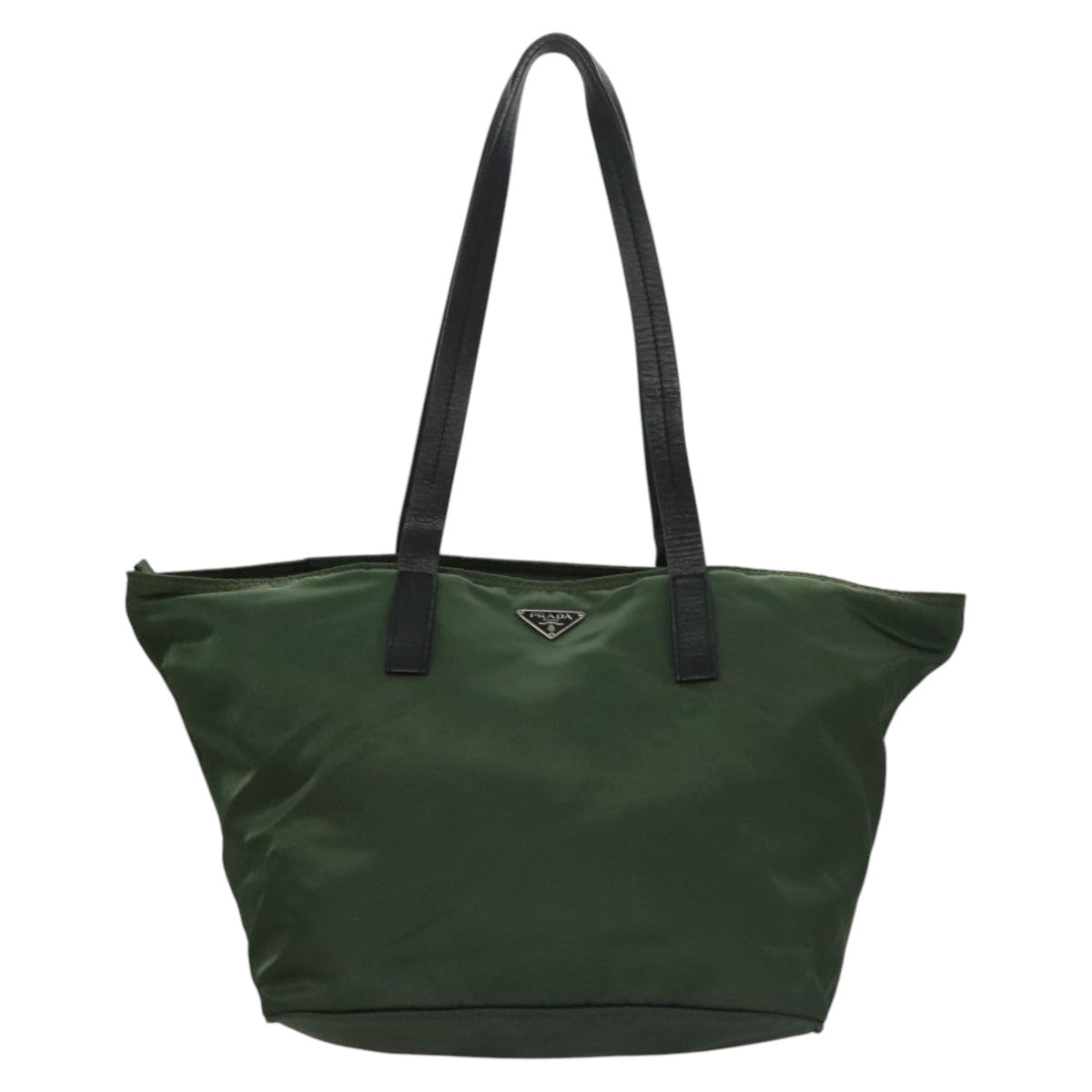 Prada Tessuto Green Synthetic Tote Bag (Pre-Owned)