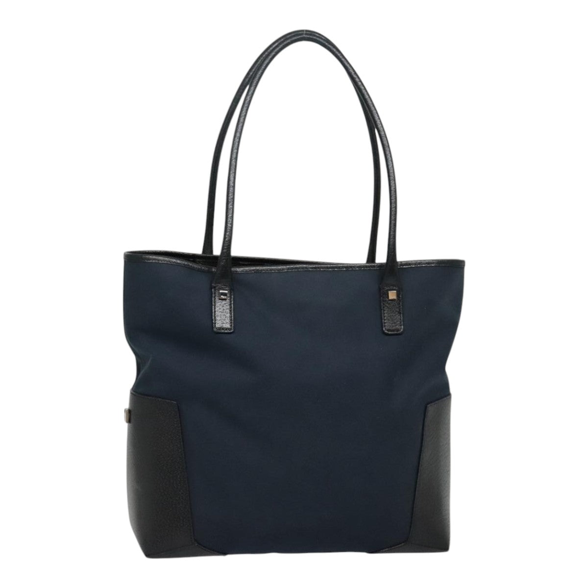 Salvatore Ferragamo Navy Canvas Tote Bag (Pre-Owned)