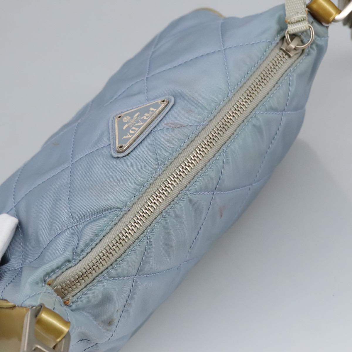 Prada Re-Nylon Blue Synthetic Shoulder Bag (Pre-Owned)