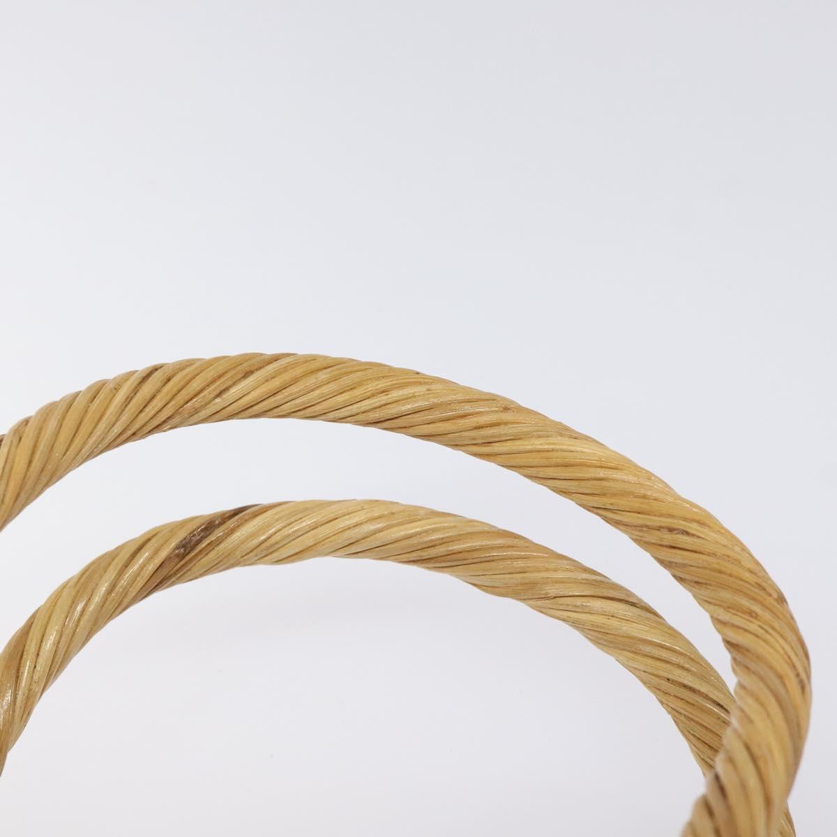 Burberry Beige, Brown Wicker Tote Bag (Pre-Owned)