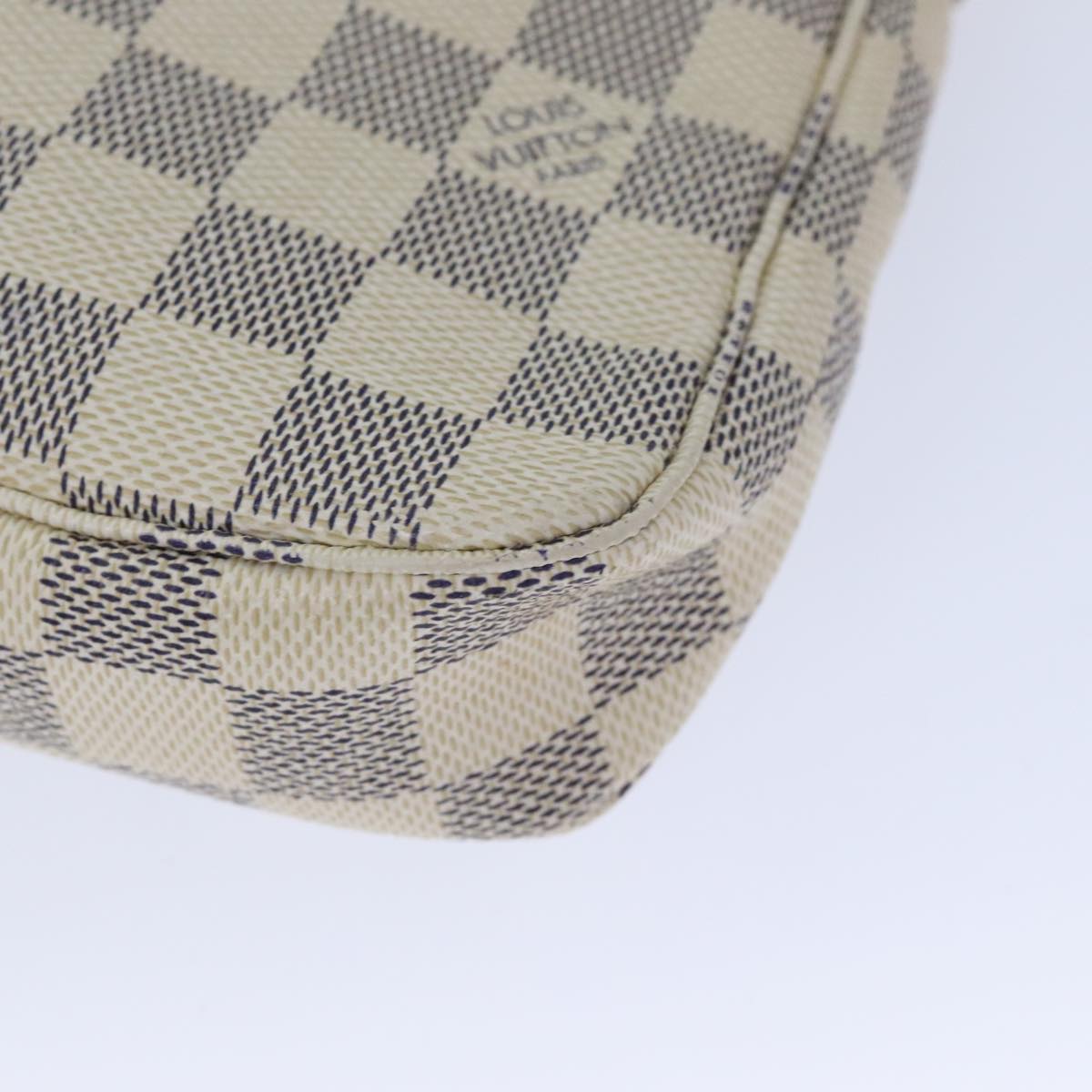 Louis Vuitton Pochette Accessoire Beige Canvas Clutch Bag (Pre-Owned)