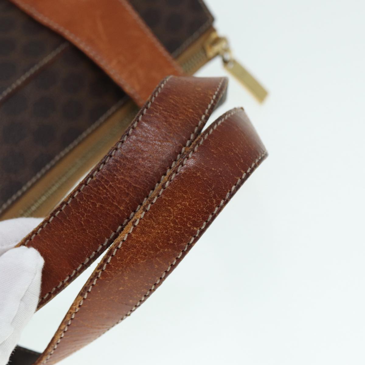 Céline Macadam Brown Canvas Handbag (Pre-Owned)
