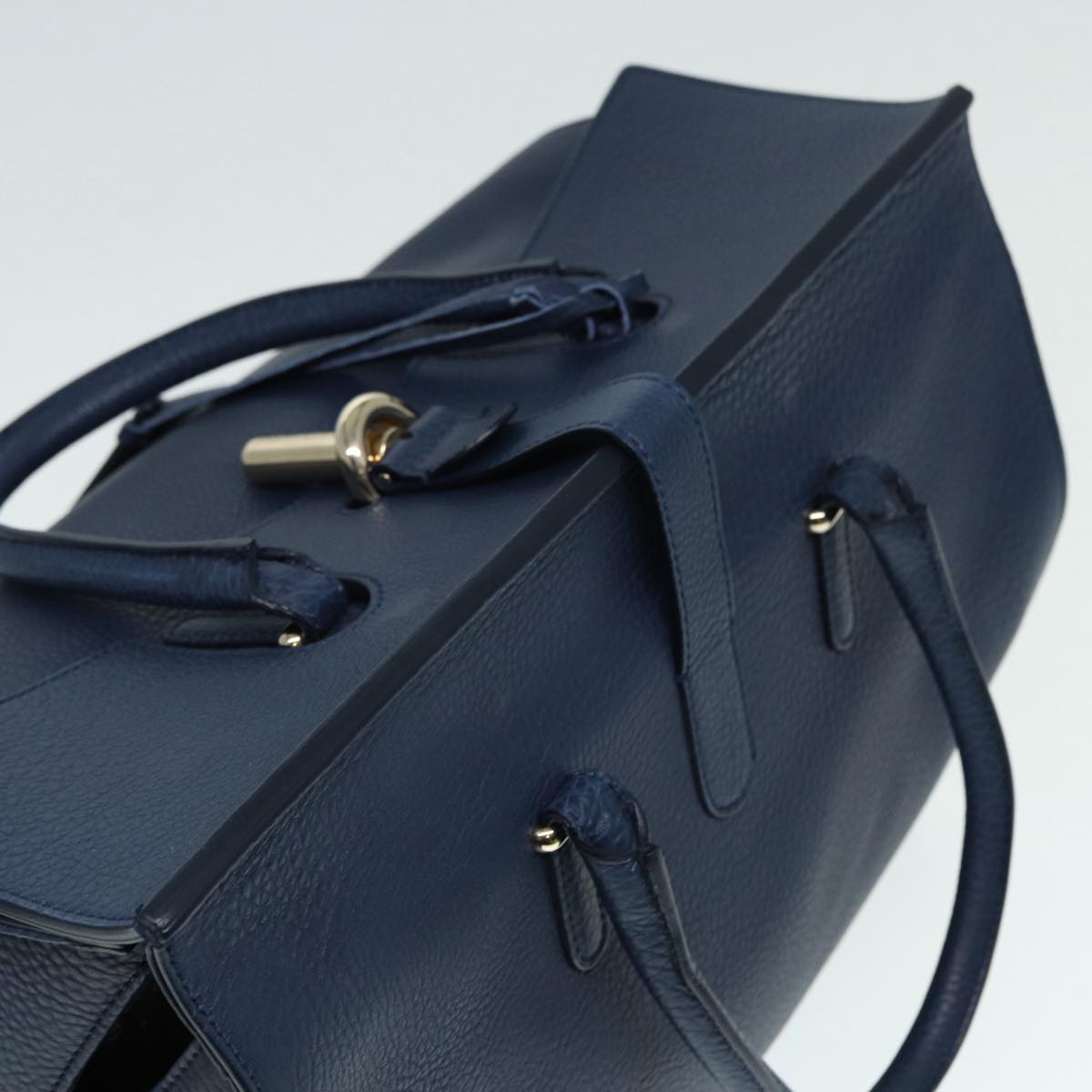 Balenciaga Tube Navy Leather Handbag (Pre-Owned)