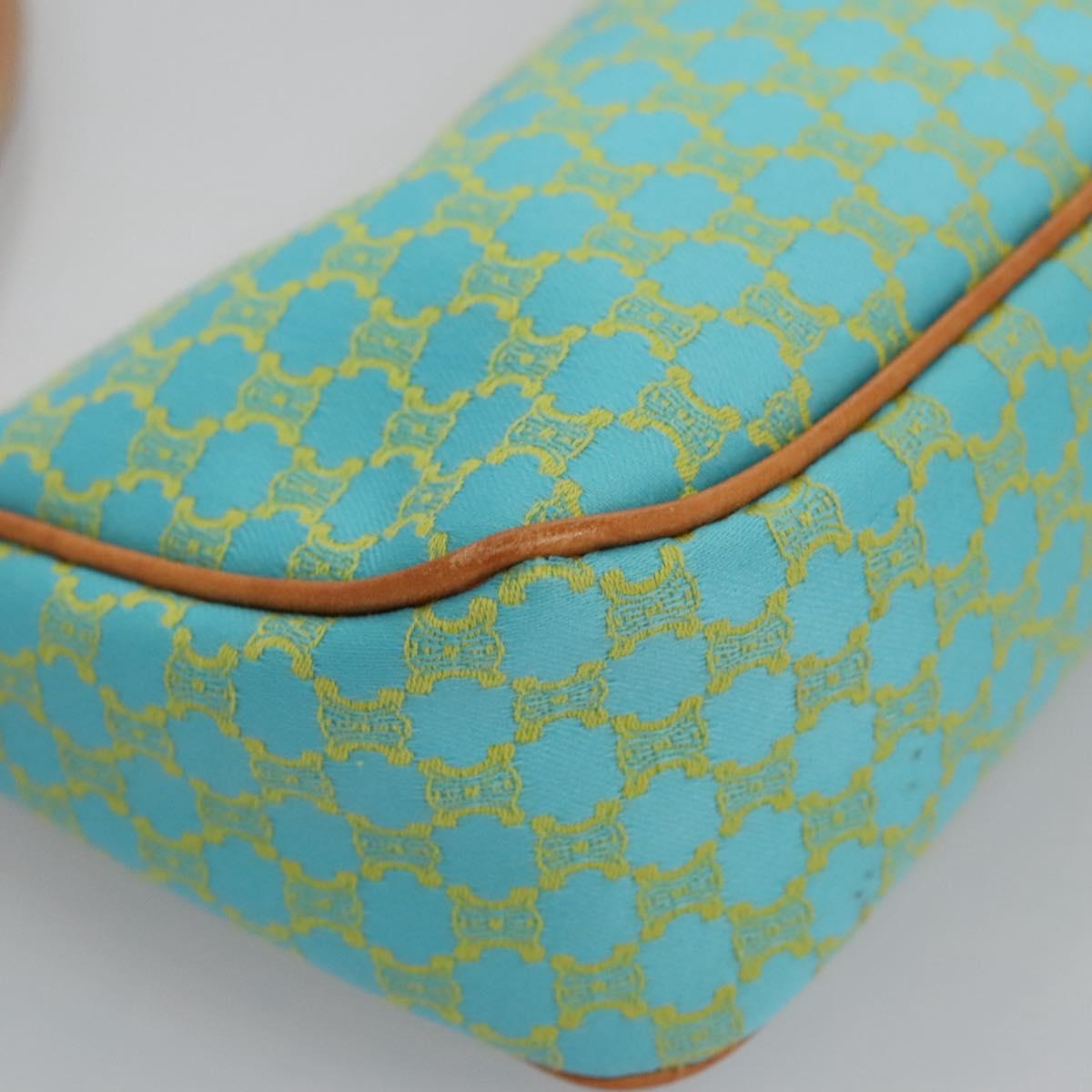 Céline Macadam Blue Canvas Clutch Bag (Pre-Owned)