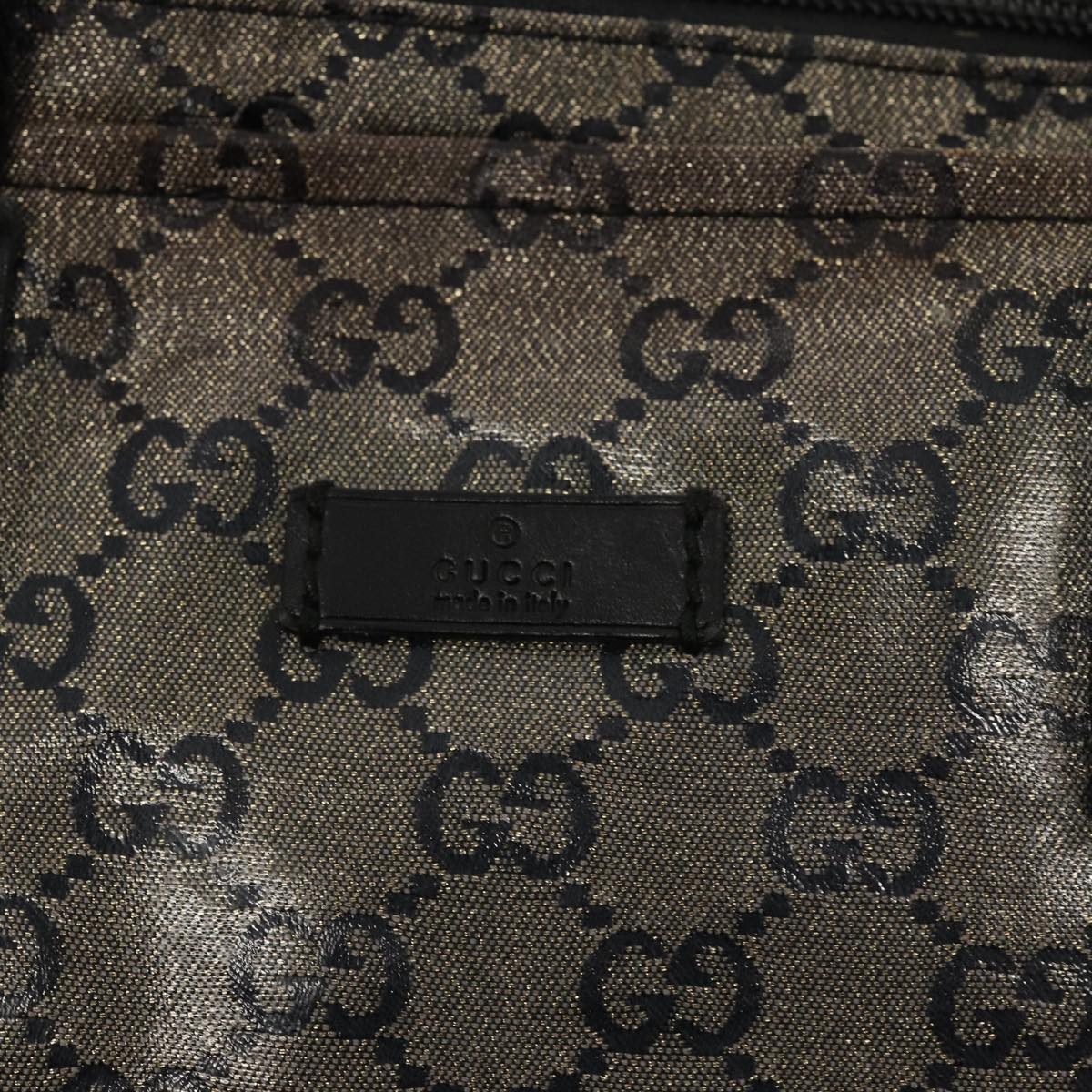 Gucci Gg Canvas Black Canvas Tote Bag (Pre-Owned)