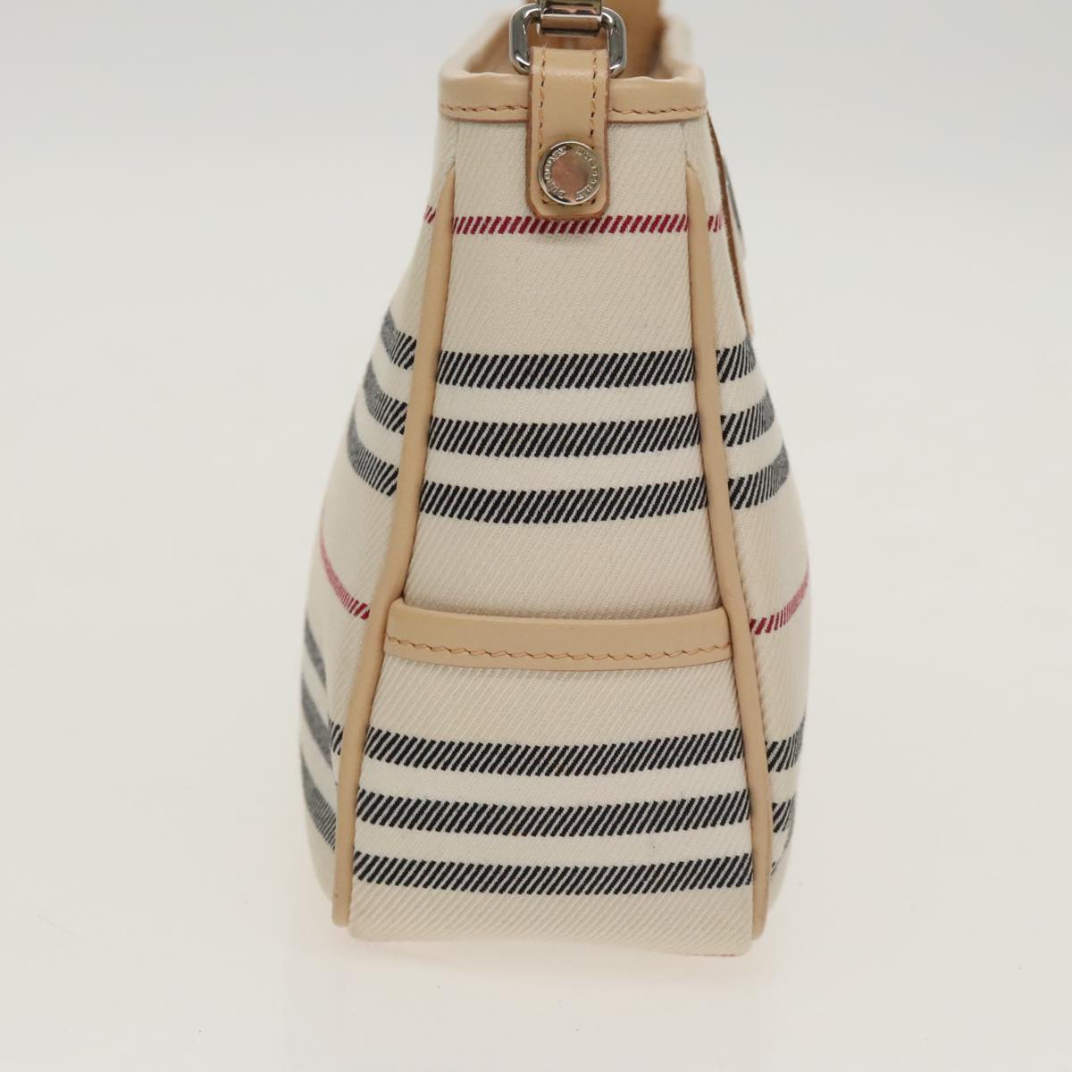 Burberry Nova Check Beige Canvas Shoulder Bag (Pre-Owned)