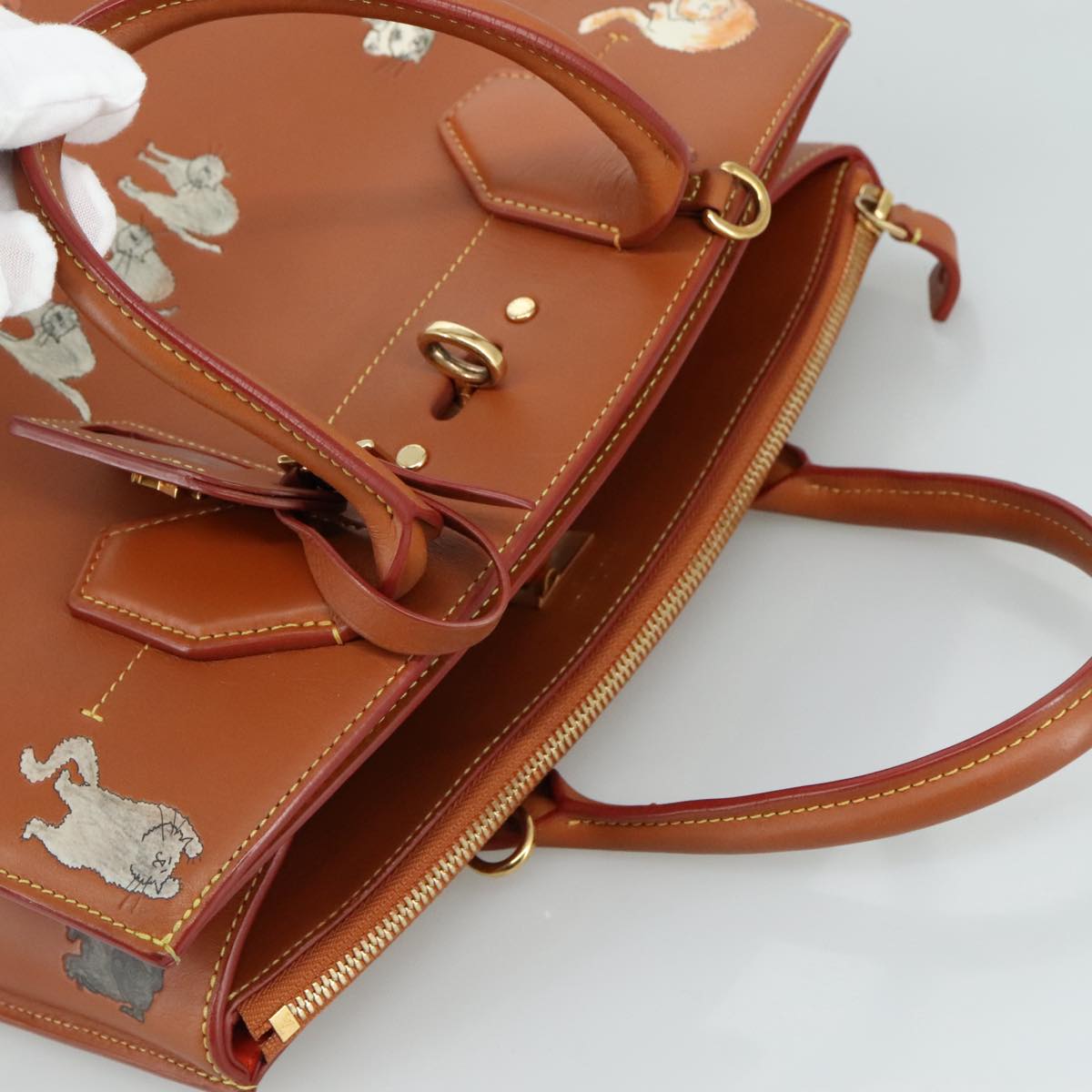 Louis Vuitton City Steamer Brown Leather Handbag (Pre-Owned)